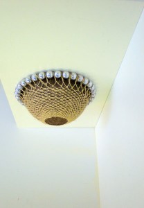 Ceiling-mounted dome sculpture by Musa Hixson